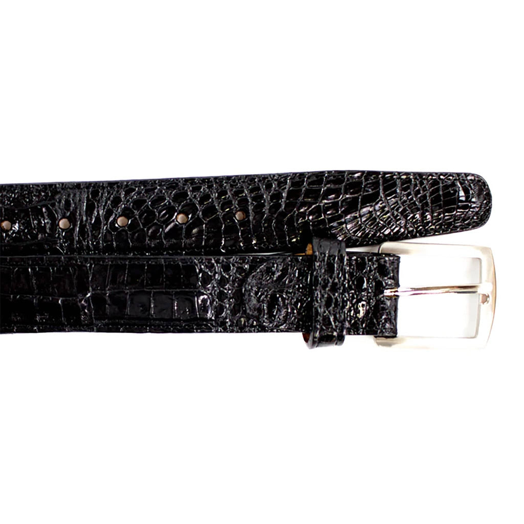 Belvedere Shoes Belts Black / 44 Belvedere-Crocodile belt -Caiman