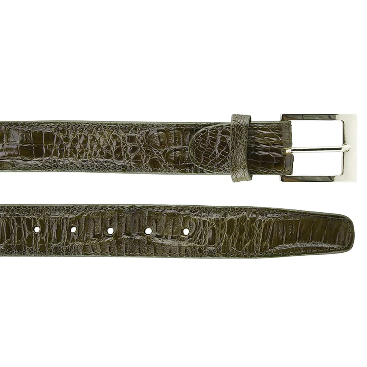 Belvedere Shoes Belts OLIVE / 44 Belvedere-Crocodile belt -Caiman