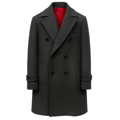 CRG DOUBLE BREASTED OVERCOAT/TC-1481