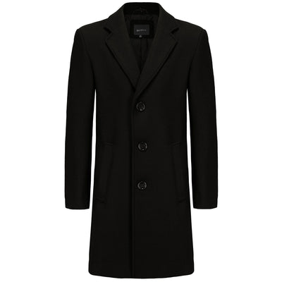 BRAVEMAN SUITING COMPANY J CF BLACK / S BRAVEMAN 3/4 COAT-SWC01