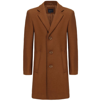 BRAVEMAN SUITING COMPANY J CF CARAMEL / S BRAVEMAN 3/4 COAT-SWC01