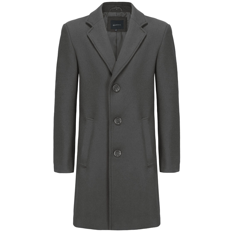 BRAVEMAN SUITING COMPANY J CF CHARCOAL / S BRAVEMAN 3/4 COAT-SWC01