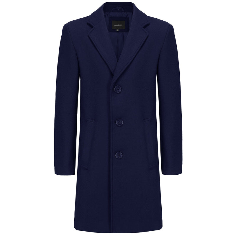 BRAVEMAN SUITING COMPANY J CF NAVY / 44R BRAVEMAN 3/4 COAT-SWC01