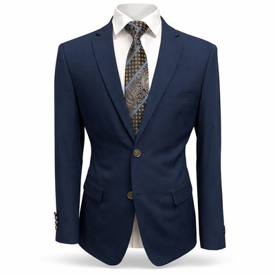 BRAVEMAN SUITING COMPANY J S NAVY / 38 REG MILANO LABEL SPORT COAT/Sp100
