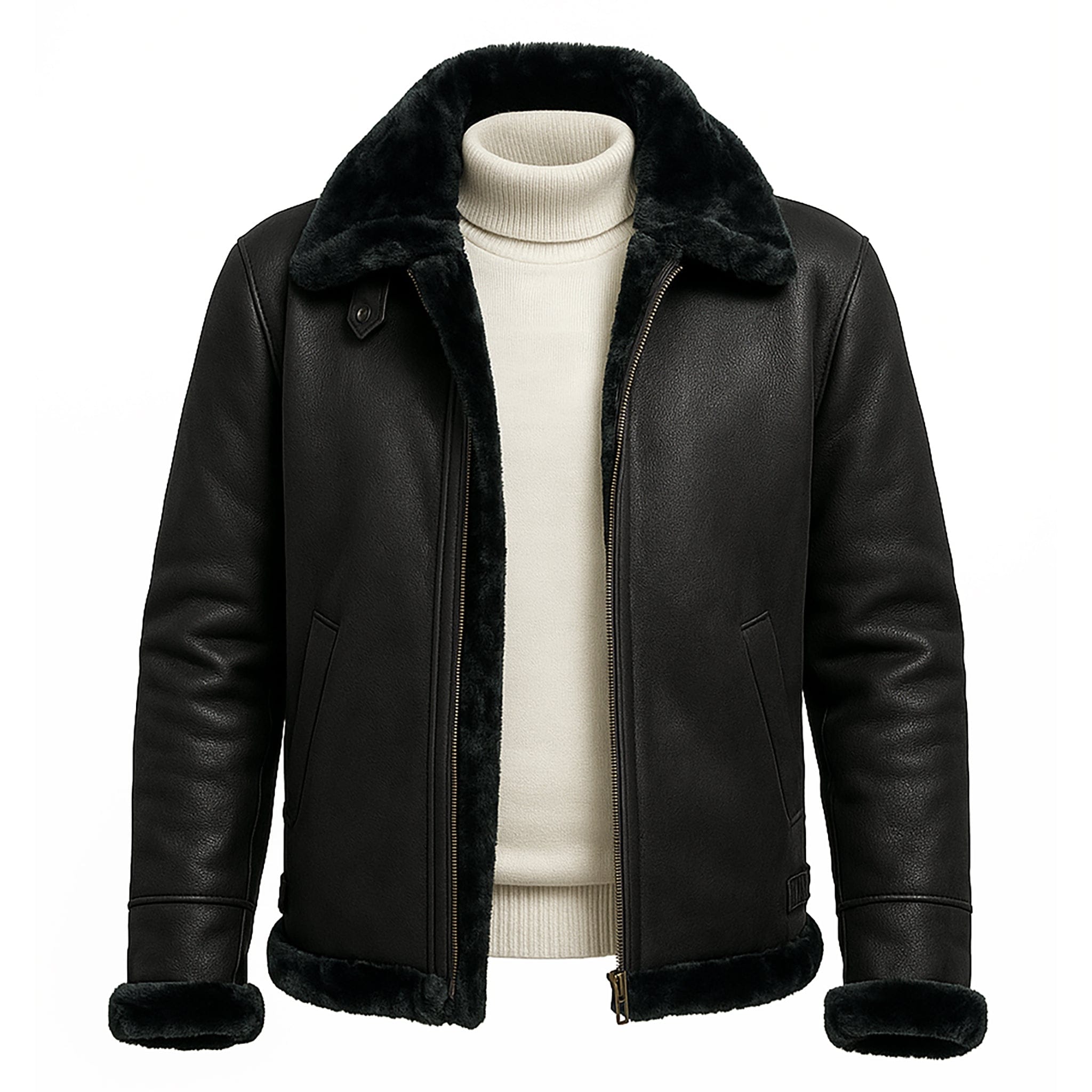 BRAVEMAN SUITING COMPANY L J BLACK / M Braveman Faux Leather/ZC300