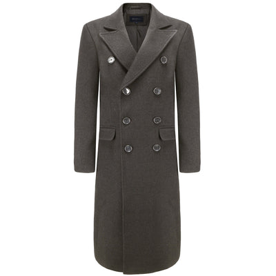 BRAVEMAN SUITING COMPANY O C CHARCOAL / S BRAVEMAN OVERCOAT-DLC01