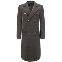 BRAVEMAN SUITING COMPANY O C CHARCOAL / S BRAVEMAN OVERCOAT-DLC01