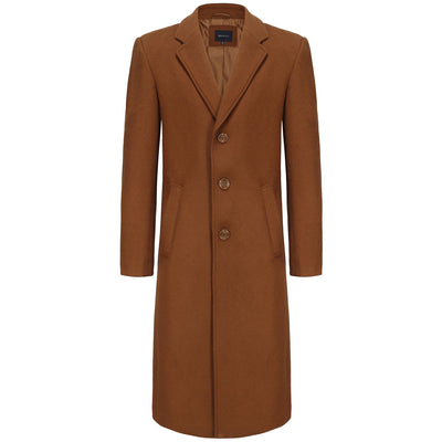 BRAVEMAN SUITING COMPANY O C CARAMEL / S BRAVEMAN OVERCOAT-LC201