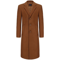 BRAVEMAN SUITING COMPANY O C CARAMEL / S BRAVEMAN OVERCOAT-LC201