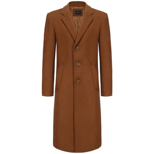 BRAVEMAN SUITING COMPANY O C CARAMEL / S BRAVEMAN OVERCOAT-LC201