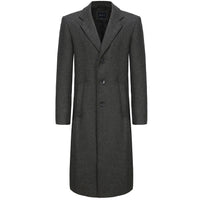 BRAVEMAN SUITING COMPANY O C CHARCOAL / S BRAVEMAN OVERCOAT-LC201