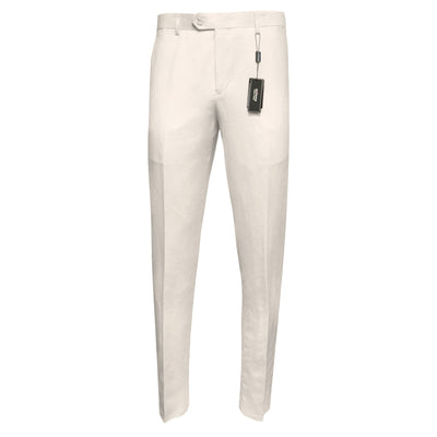 BRAVEMAN SUITING COMPANY P CS WHITE / 30 MILANO LABEL LINEN PANTS/LP-201