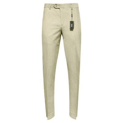 BRAVEMAN SUITING COMPANY P CS SAGE / 32 MILANO LABEL LINEN PANTS/LP-201