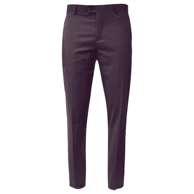 BRAVEMAN SUITING COMPANY P DM PURPLE / 30 MILANO LABEL MODERN FIT PANTS/Sp202