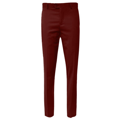 BRAVEMAN SUITING COMPANY P DS BURGUNDI / 30 MILANO LABEL SLIM FIT PANTS/Zp101