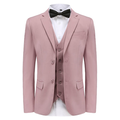 BRAVEMAN SUITING COMPANY U SM DUSTY ROSE / 36R GINO VITALE 3PCS SUITE -M300