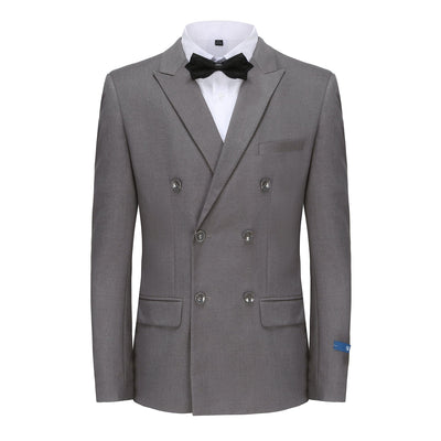 BRAVEMAN SUITING COMPANY U SM 36SHORT GINO VITALE SUIT/DB200/CHARCOAL