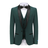 BRAVEMAN SUITING COMPANY U SM 36SHORT GINO VITALE SUIT/TX300/HUNTER GREEN