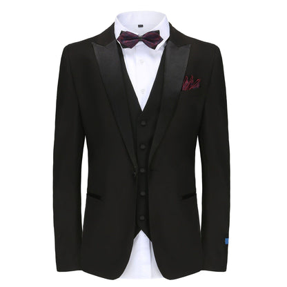 BRAVEMAN SUITING COMPANY U SM 36SHORT GINO VITALE SUIT/TX500/BLK