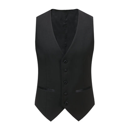 BRAVEMAN SUITING COMPANY U SM GINO VITALE SUIT/TX500/BLK