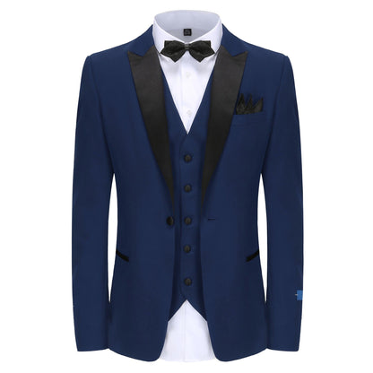 BRAVEMAN SUITING COMPANY U SM 36SHORT GINO VITALE SUIT/TX500/INDIGO