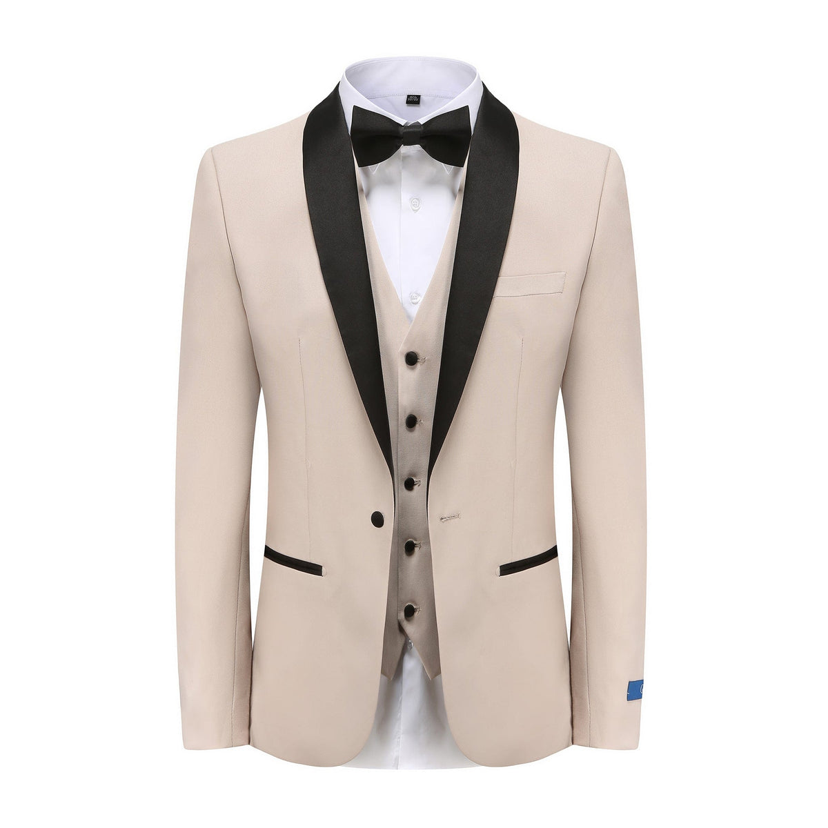 BRAVEMAN SUITING COMPANY U SM 36SHORT VITALE SUIT/TX300/LT BEIGE