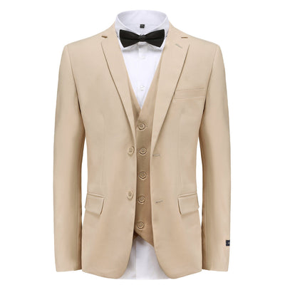 BRAVEMAN SUITING COMPANY U SS TAN / 36 REG PREMIUM QUALITY SUIT/M300