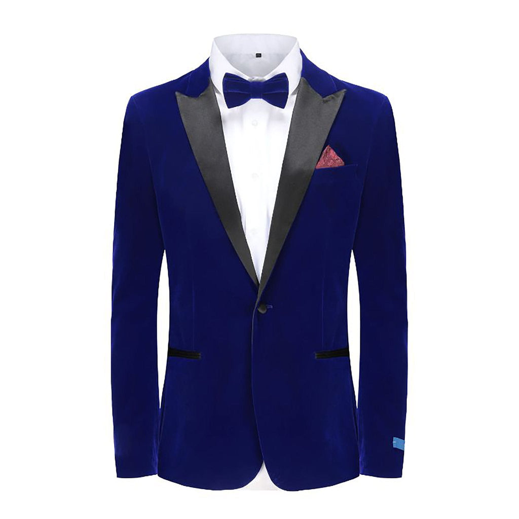 HOTK Men's Suits Custom Made 2 Piece Royal Blue Notch Lapel  Groom Tuxedos Slim Fit Party Prom Suits : Clothing, Shoes & Jewelry
