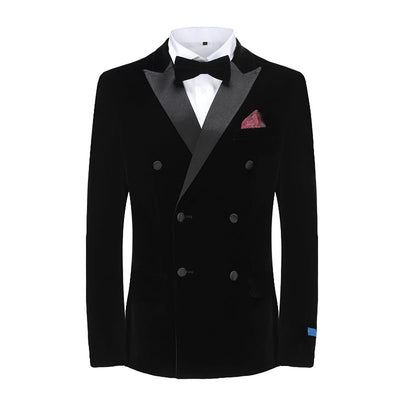 braveman suiting company xtus black / 36r gino vitale-tuxedo db suit-tx900