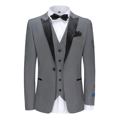 braveman suiting company xtus blue grey / 36r gino vitale-tuxedo suit-tx296