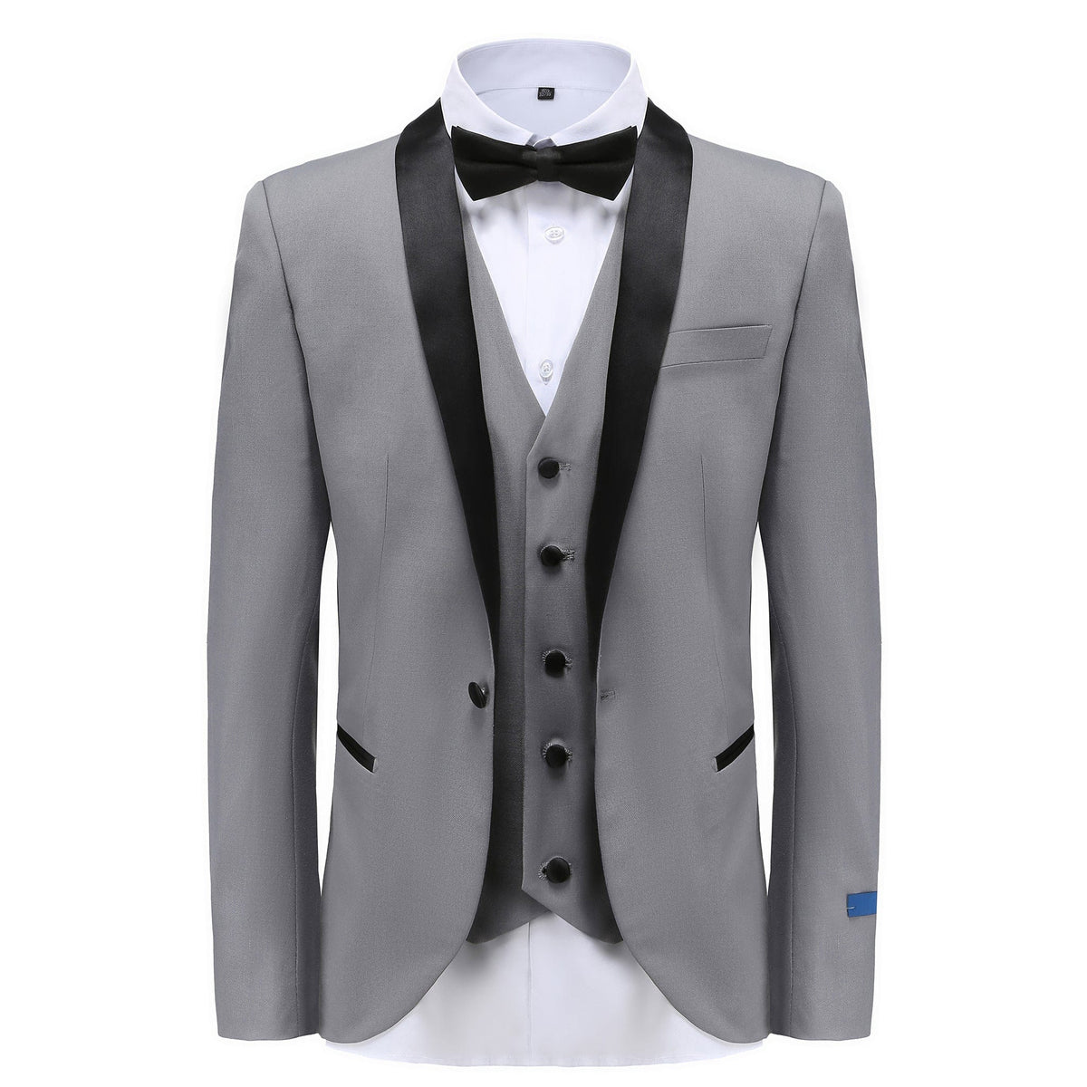 BRAVEMAN SUITING COMPANY XTUS GREY / 36R GINO VITALE-TUXEDO SUIT-TX300