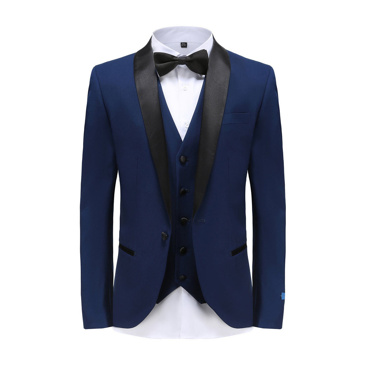 BRAVEMAN SUITING COMPANY XTUS INDIGO / 36R GINO VITALE-TUXEDO SUIT-TX300