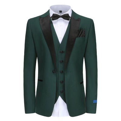 BRAVEMAN SUITING COMPANY XTUS HUNTER GREEN / 36R GINO VITALE-TUXEDO SUIT-TX500-HUNTER GREEN