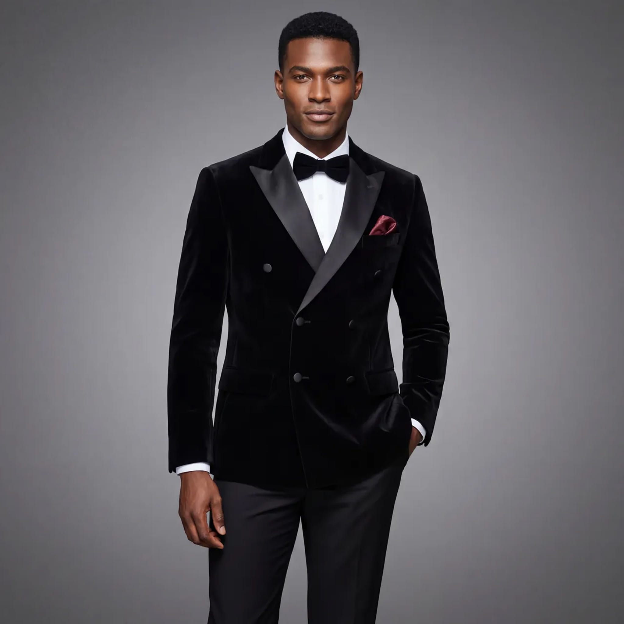 BRAVEMAN SUITING COMPANY XTUS SLIM FIT TUXEDO-DOUBLE BREATED /TX900