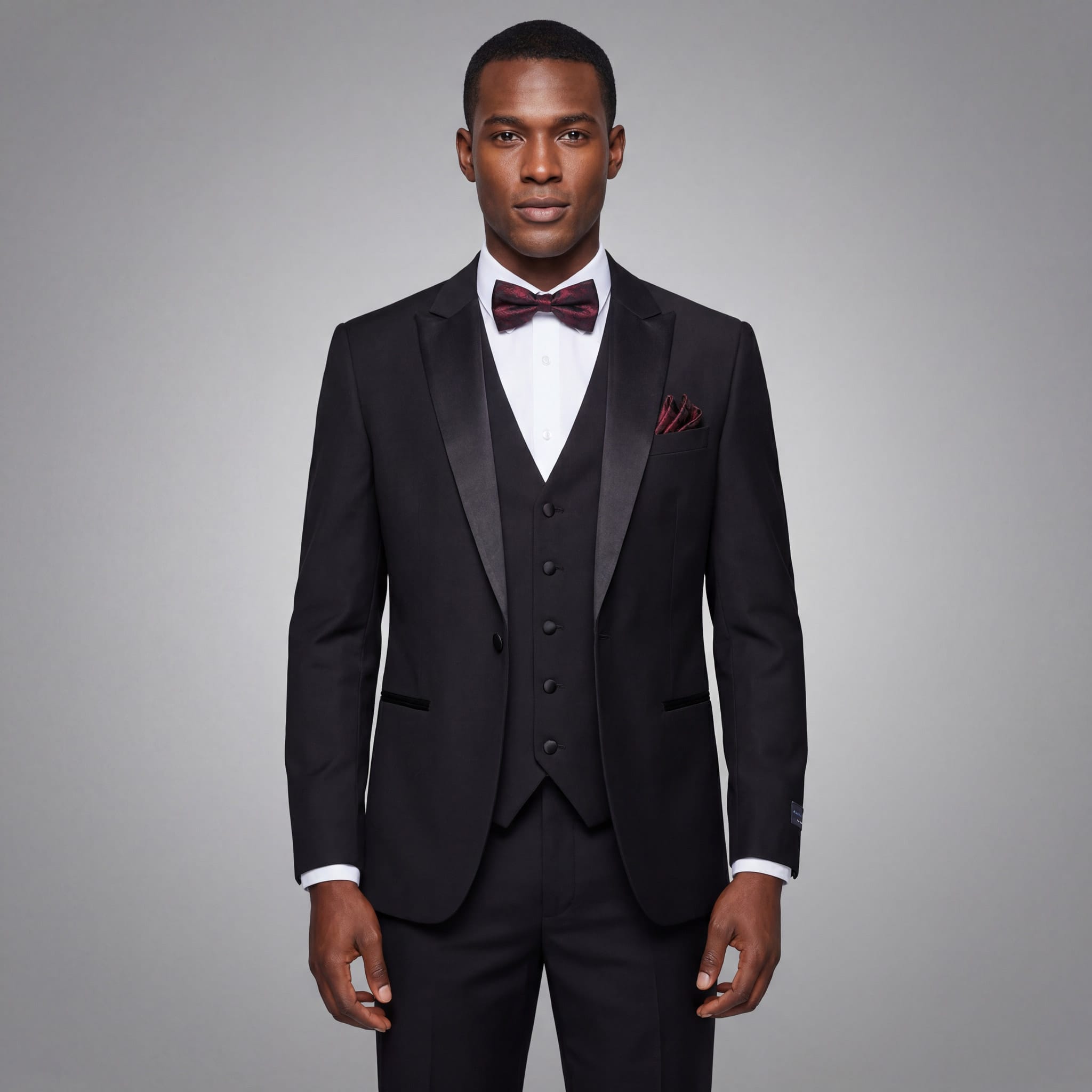 BRAVEMAN SUITING COMPANY XTUS SLIM FIT TUXEDO-TX500-BLACK