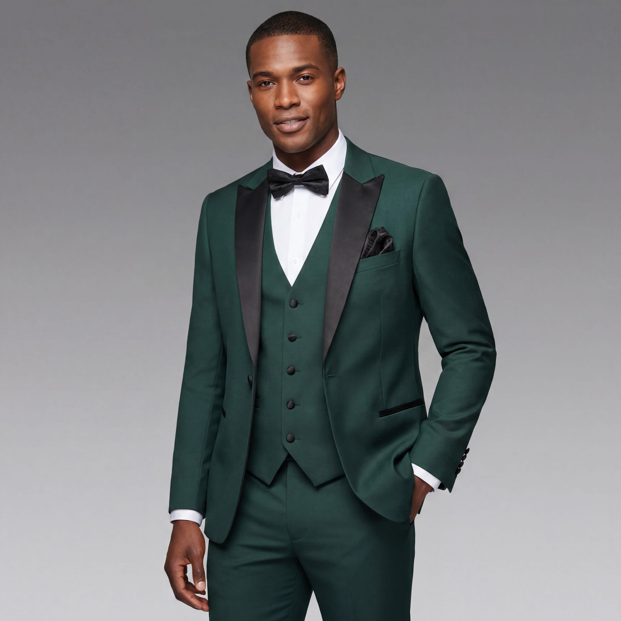 SLIM FIT TUXEDO-TX500-HUNTER GREEN – MilanoMensWear