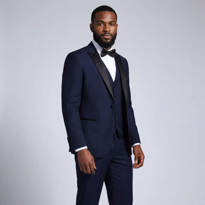BRAVEMAN SUITING COMPANY XTUS SLIM FIT TUXEDO -TX500-NAVY