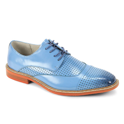 GIOVANNI LEATHER SHOES FT LT BLUE / 8.5 Giovanni Alford Dress Shoes
