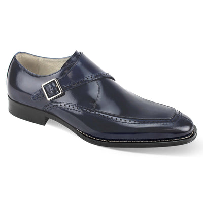 GIOVANNI LEATHER SHOES FT NVY / 7 Giovanni AMATO Leather Shoes