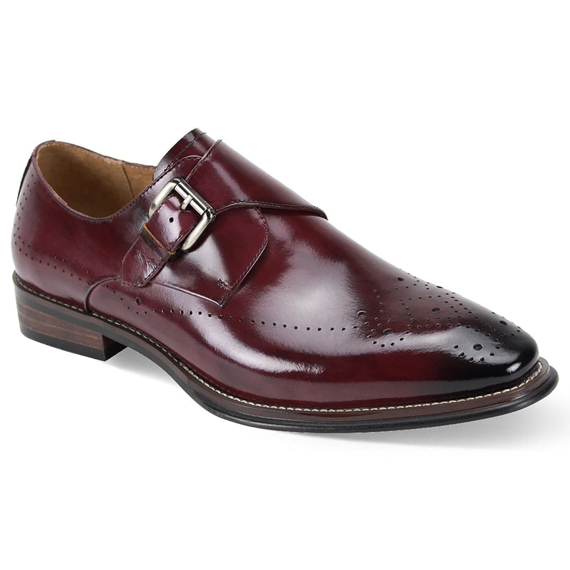 GIOVANNI LEATHER SHOES FT BURGUNDY / 7 GIOVANNI LEATHER SHOES-JEFFERY