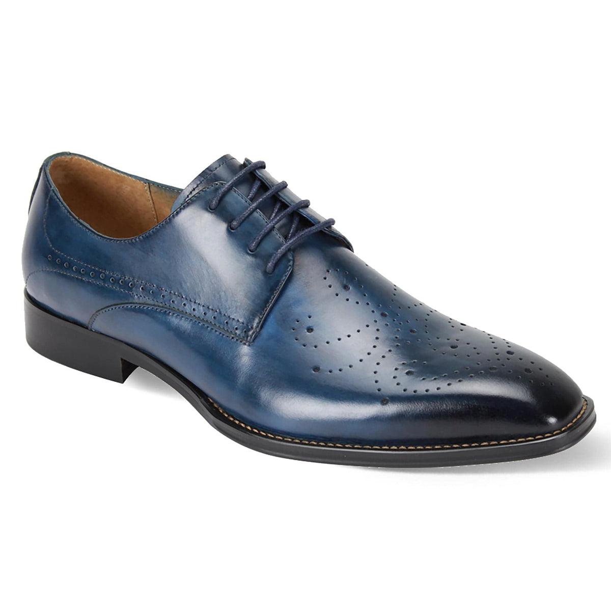 GIOVANNI LEATHER SHOES FT BLUE / 7 GIOVANNI LEATHER SHOES-JOEL
