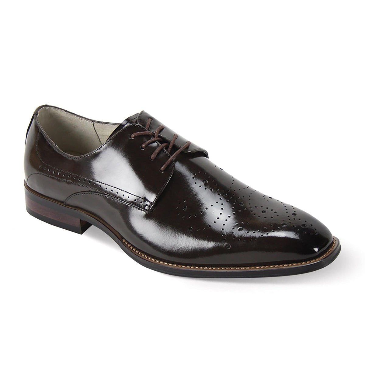 GIOVANNI LEATHER SHOES FT CH BROWN / 7 GIOVANNI LEATHER SHOES-JOEL