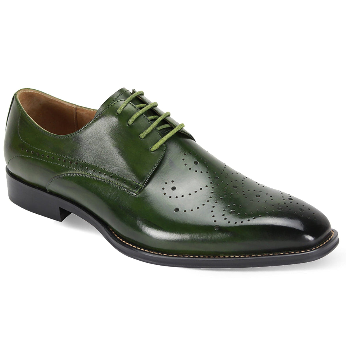 GIOVANNI LEATHER SHOES FT GREEN / 7 GIOVANNI LEATHER SHOES-JOEL