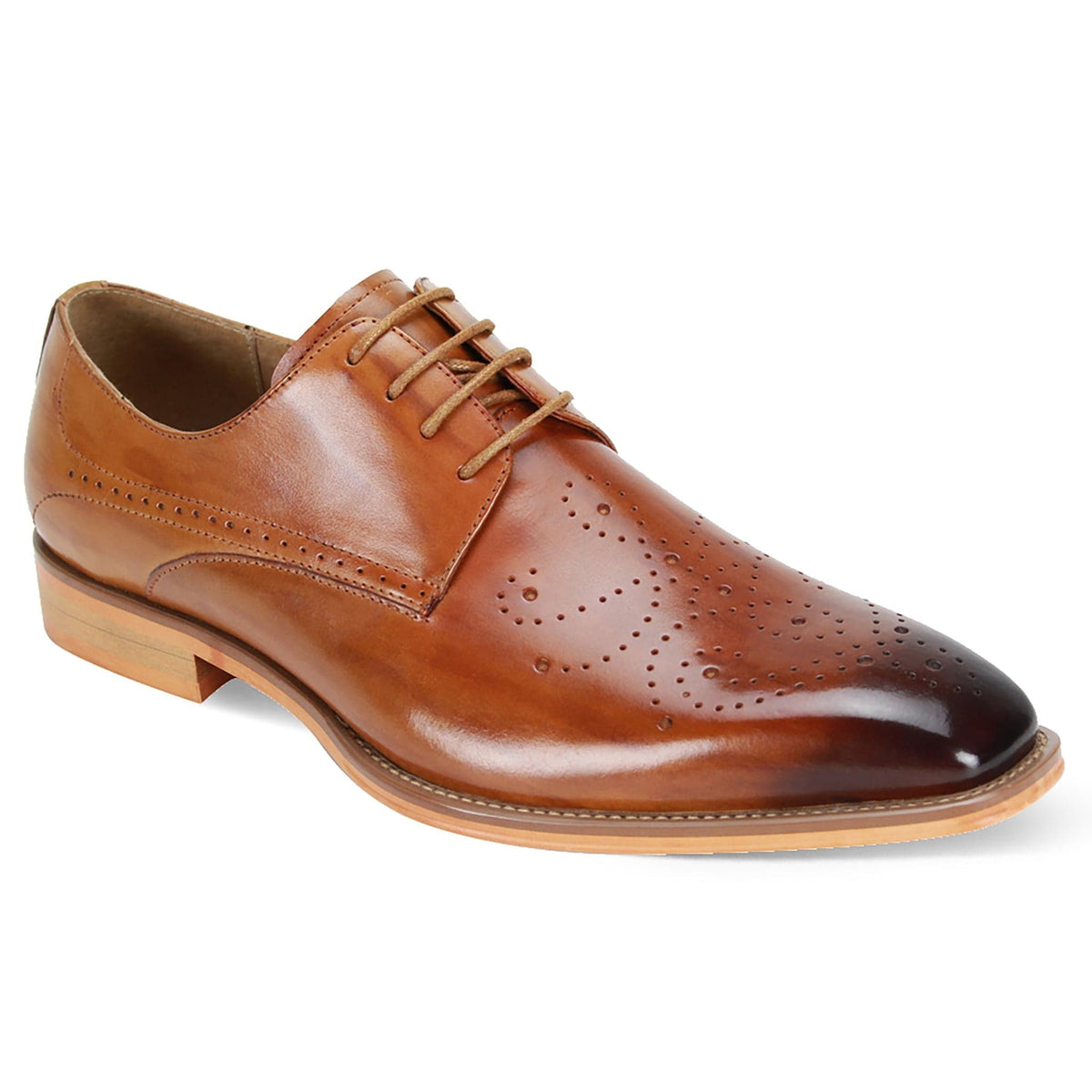 GIOVANNI LEATHER SHOES FT TAN / 7 GIOVANNI LEATHER SHOES-JOEL