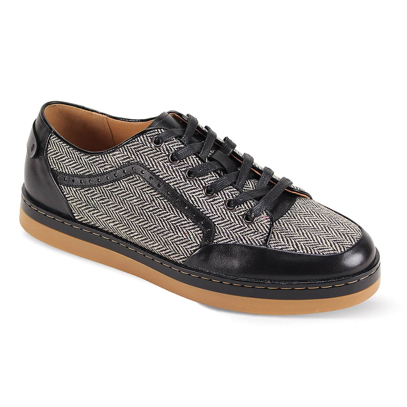 GIOVANNI LEATHER SHOES FT BLK TWD / 7 GIOVANNI LEATHER SHOES-JUDD