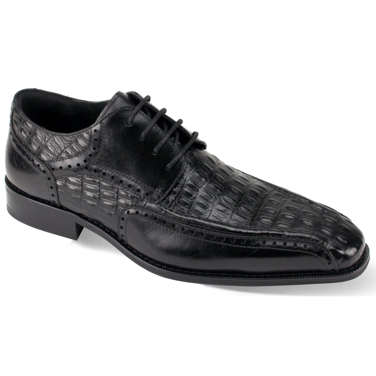 GIOVANNI LEATHER SHOES FT BLACK / 7 GIOVANNI LEATHER SHOES-MILFORD