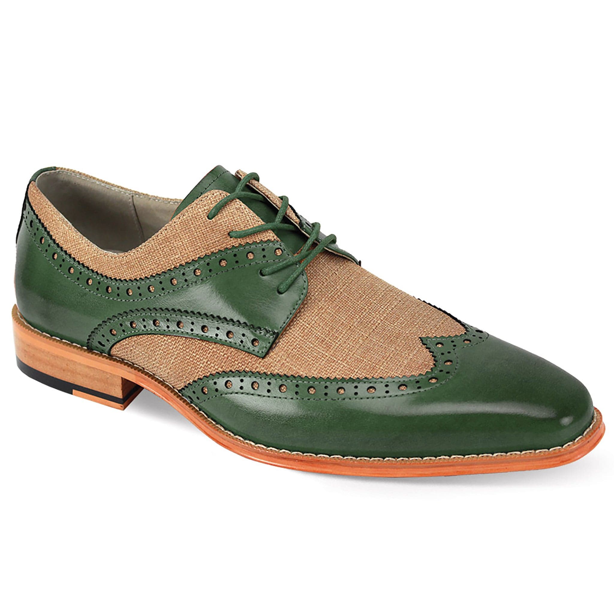 GIOVANNI LEATHER SHOES FT OLV/NAT / 8.5 GIOVANNI LEATHER SHOES-NICO