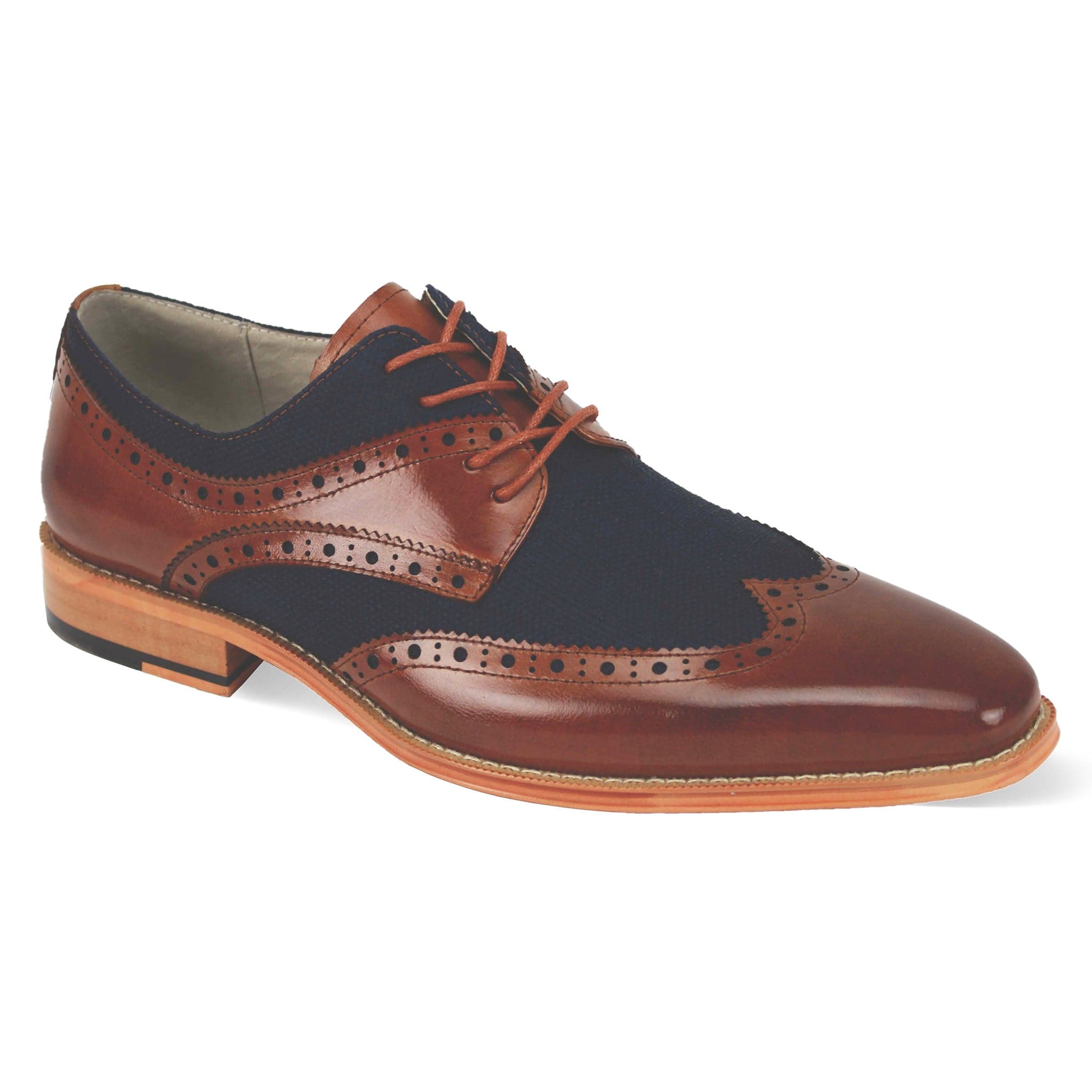 GIOVANNI LEATHER SHOES FT WHSKY/NAVY / 8.5 GIOVANNI LEATHER SHOES-NICO