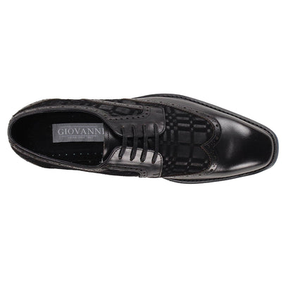 GIOVANNI LEATHER SHOES FT GIOVANNI LEATHER SHOES-RAVEN