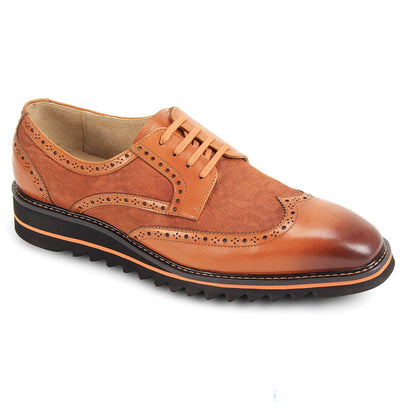 GIOVANNI LEATHER SHOES FT TAN / 8.5 GIOVANNI LEATHER SHOES-RAVEN